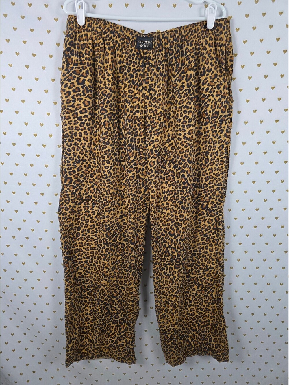 Victorias Secret Leopard Cheetah Cute Soft XL Sleep Pants Pajama PJ Bottoms